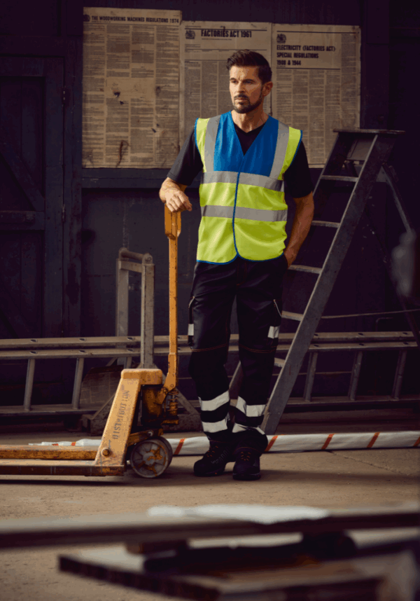 YHVW100 YOKO – Gilet haute visibilité personnalisable.