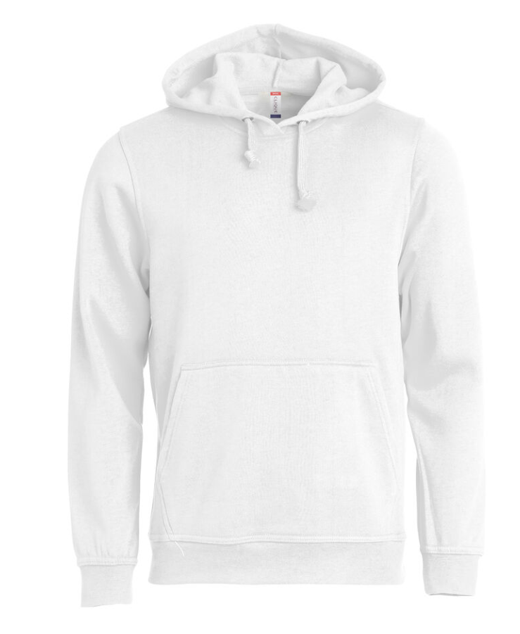 Sweat Basic Hoody 021031 de Clique. Sweat à capuche classique et confortable, disponible en plusieurs coloris, parfait pour la personnalisation textile.